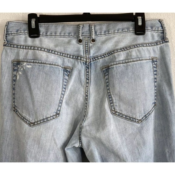 Eddie Bauer Jean Crop Women 8 Med Boyfriend Pocket Design Light Wash Ankle CUTE - Picture 4 of 7